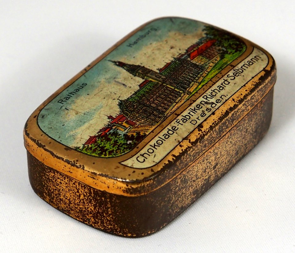 Chocolade Fabriken Richard Selbmann, Dresden, Blechdose, bild 3