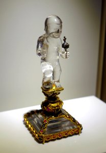 Christ Child, Goa or Sri Lanka, 1550-1650 AD, rock crystal, gold, rubies, sapphires - Peabody Essex Museum - Salem, MA - DSC05227
