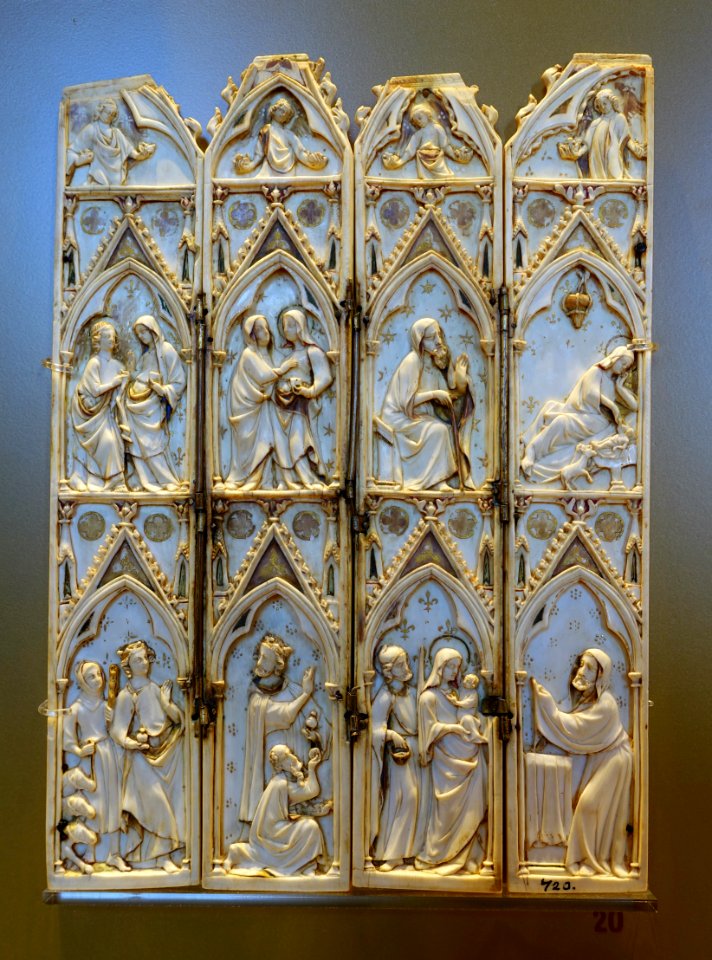 Christ child stories, northern Italy, 1300s AD, ivory, traces of pigment - Vatican Museums - DSC00725