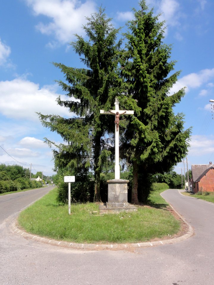 Chigny (Aisne) croix de chemin