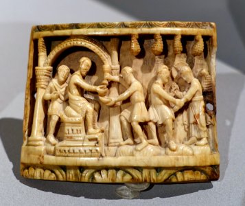 Christ before Pilate, probably Köln or Fulda, mid 11th century, ivory - Bode-Museum - DSC03620
