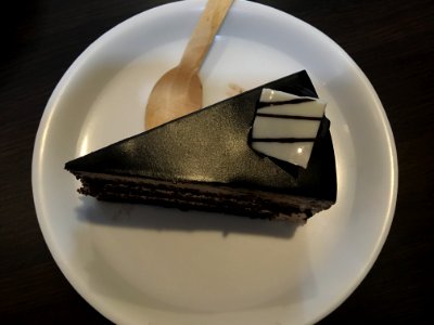 Chocolate pastry in Dolphin bakery photo