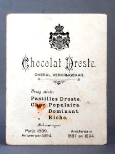 Chocolat Droste verzamelplaatje photo 2 photo