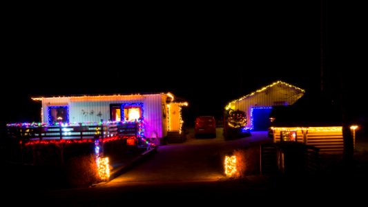 Christmas lights on the way to Sandvik 2