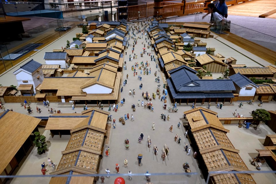 Chonin area, Nihonbashi, 1 to 30 model - Edo-Tokyo Museum - Sumida, Tokyo, Japan - DSC06627