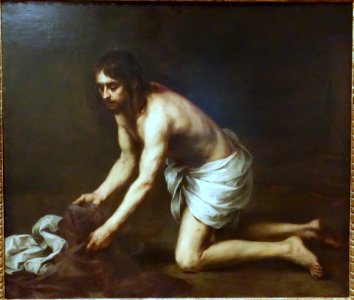 Christ after the Flagellation, by Bartolome Esteban Murillo, c. 1670, oil on canvas - Krannert Art Museum, UIUC - DSC06323