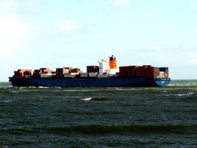 Cholguan IMO 9294812 leaving Port of Rotterdam, Holland 29-Apr-2006