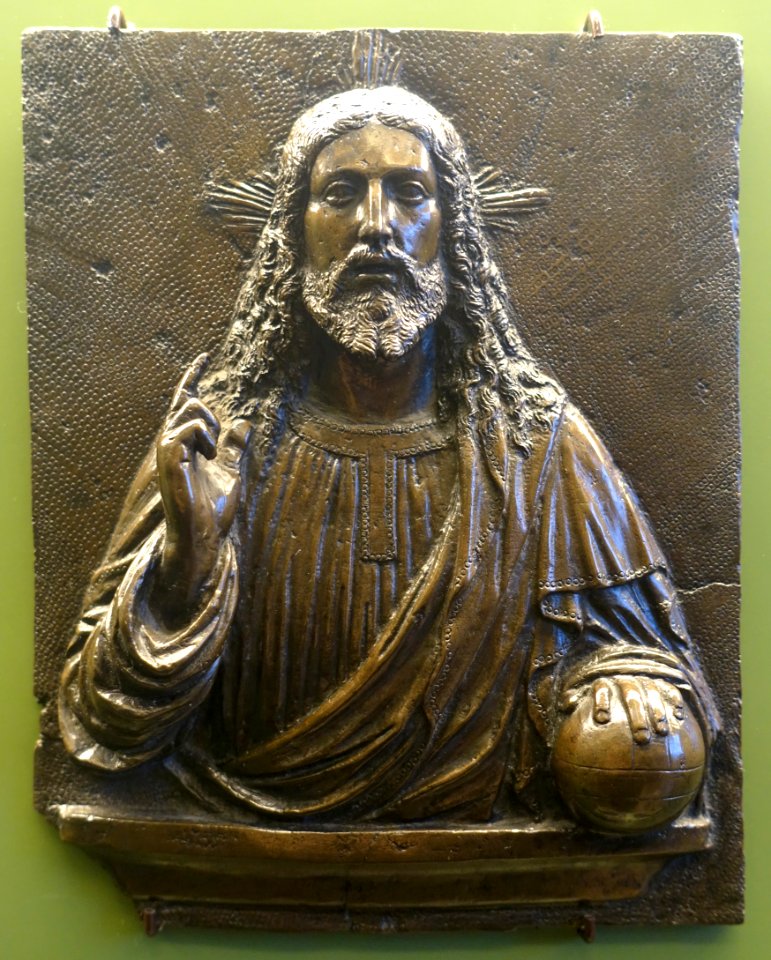 Christ as Salvator Mundi, Master of the Barbarigo Reliefs, Venice, early 16th century AD, bronze - Bode-Museum - DSC02490