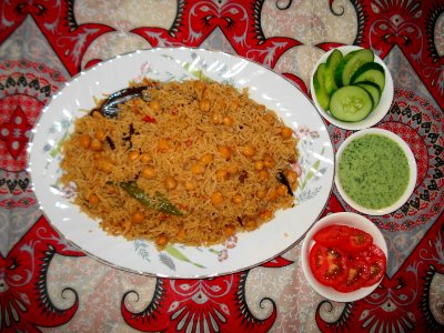 Cholay Chawal (Channa Biryani)