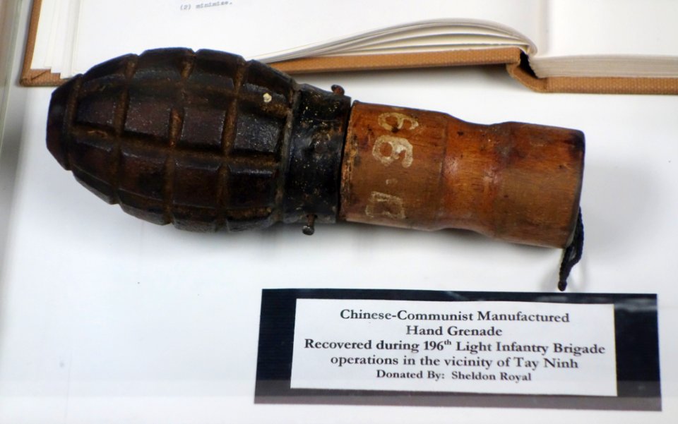 Chinese-Communist Hand Grenade, Vietnam War - Fort Devens Museum - DSC07105