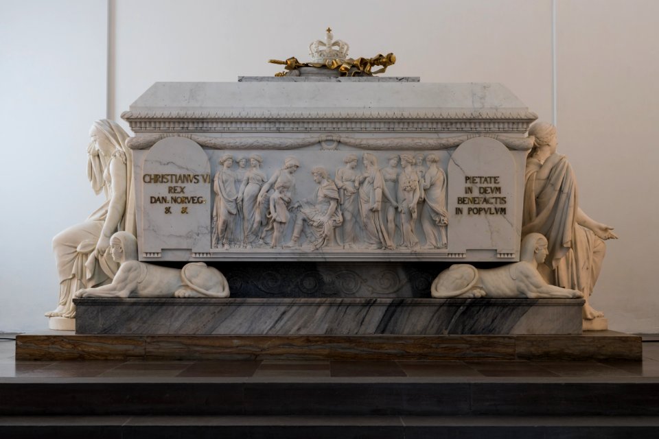 Christian VI sarcophagus Roskilde Denmark