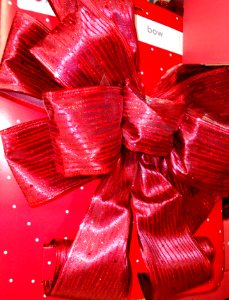 Christmas decorations in a store bow 8