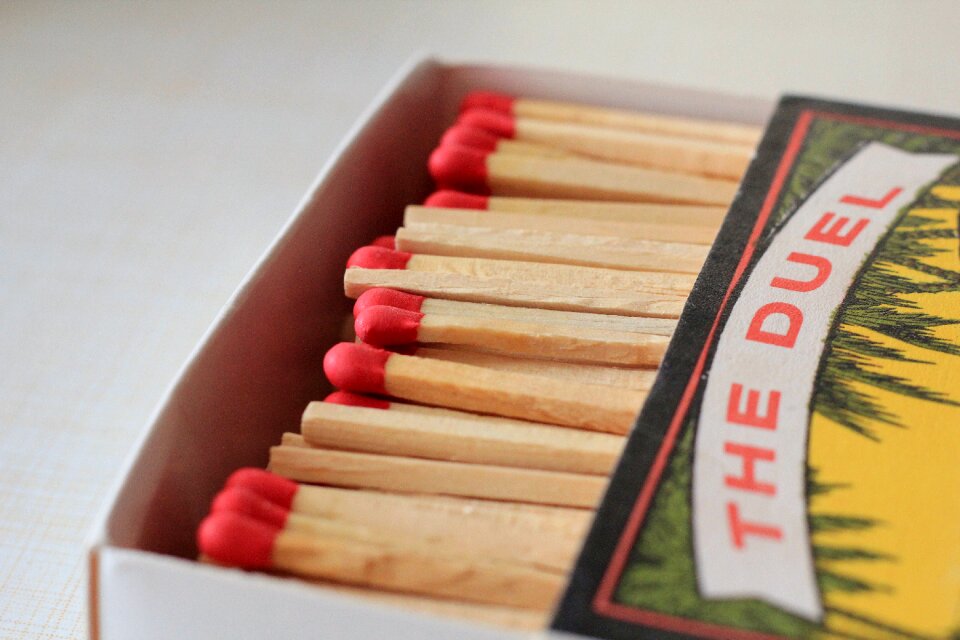 Match matchbox sticks