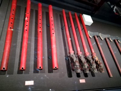 Chinese flutes from Liuyang Confucius Temple, Qing dynasty, Hunan Museum