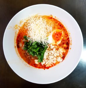 Chok tomyam (tomyam congee), chicken ver, Bangkok, 2018-01-21