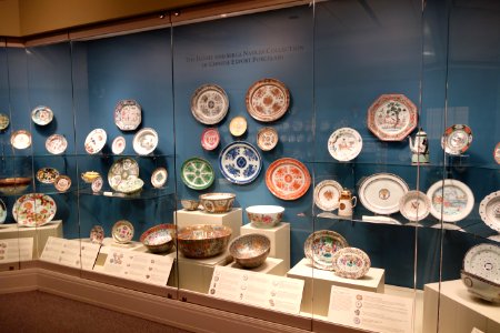Chinese export porcelain exhibit - Winterthur Museum - DSC01496