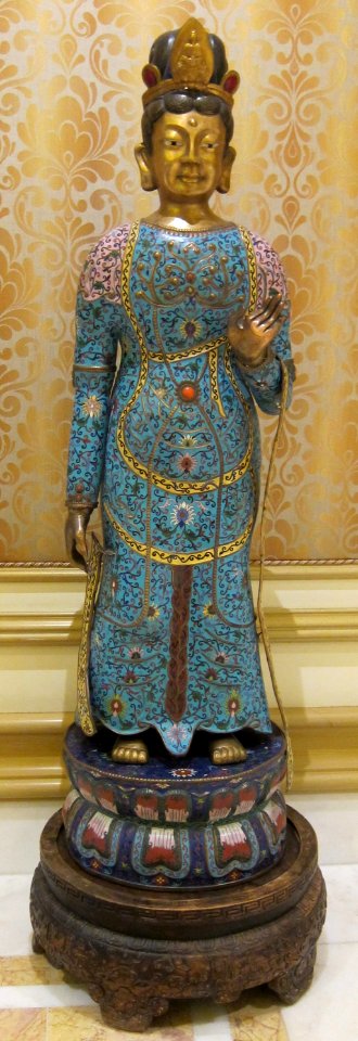 Chinese Cloisonné statue