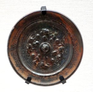 Chinese mirror, 1st to 3rd century AD - Tokyo National Museum - DSC06335