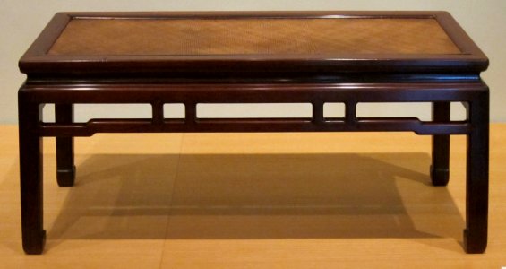 Chinese bench (ban deng), Qing dynasty, late 17th century, hongmu wood, HAA photo