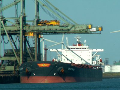 Chou Shan - IMO 9296963 - Callsign 3EBM7 , Mississippi harbour, Port of Rotterdam, Holland 15-Jul-2006
