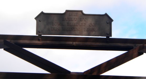 Choteau Creek 308 St bridge W plaque 1