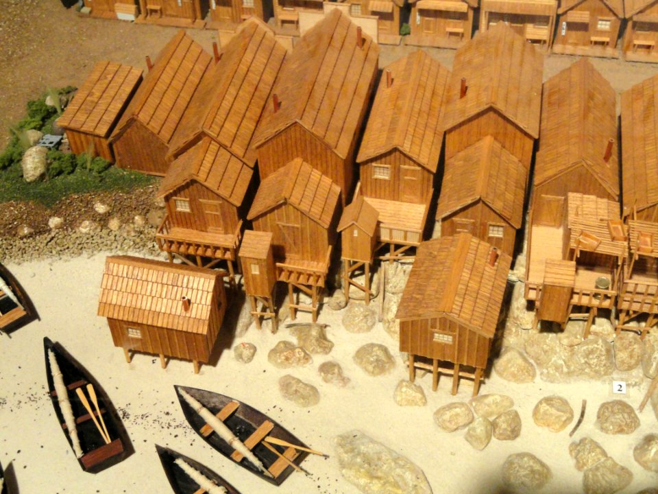 Chinese Village model - Pacific Grove Museum of Natural History - DSC06585