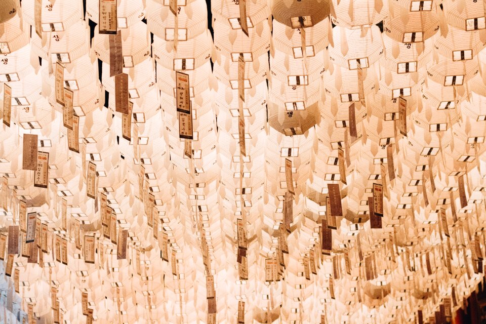 Lantern light temple