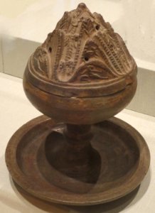 Chinese hill jar, Han dynasty, earthenware with glaze, HAA