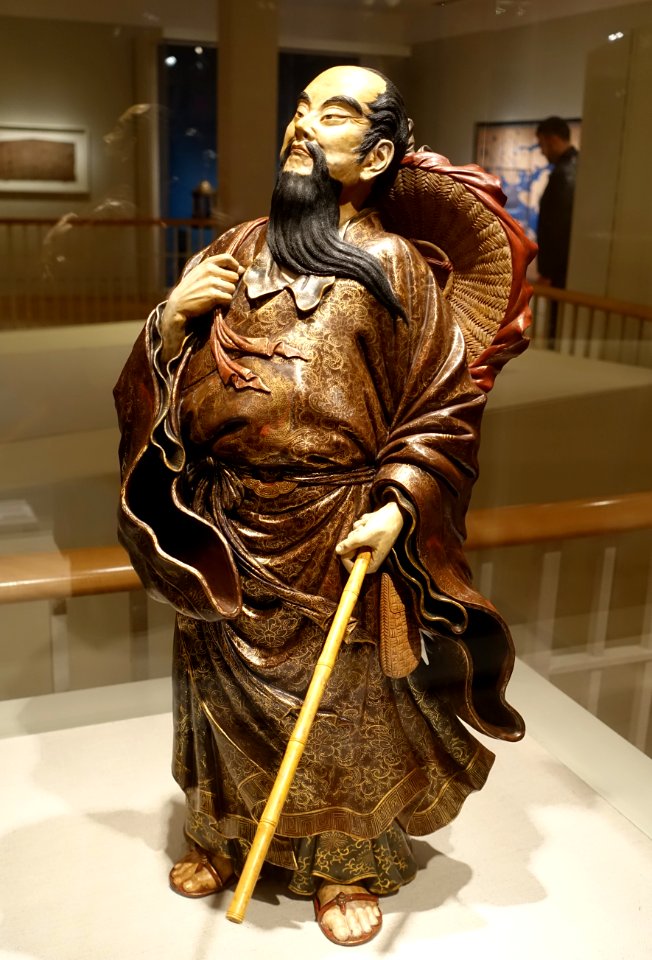 Chinese doctor, Japan, Satsuma province, late 1800s to early 1900s AD, stoneware - Peabody Essex Museum - DSC07827