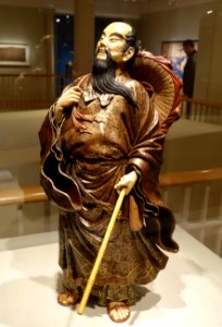 Chinese doctor, Japan, Satsuma province, late 1800s to early 1900s AD, stoneware - Peabody Essex Museum - DSC07827