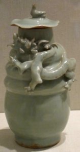 Chinese jar, Southern Song dynasty, porcelain with celadon glaze, HAA photo