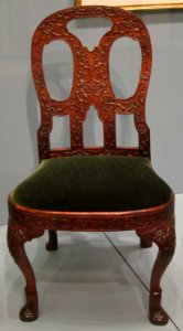 Chinese sidechair in English style, c. 1740, HAA photo