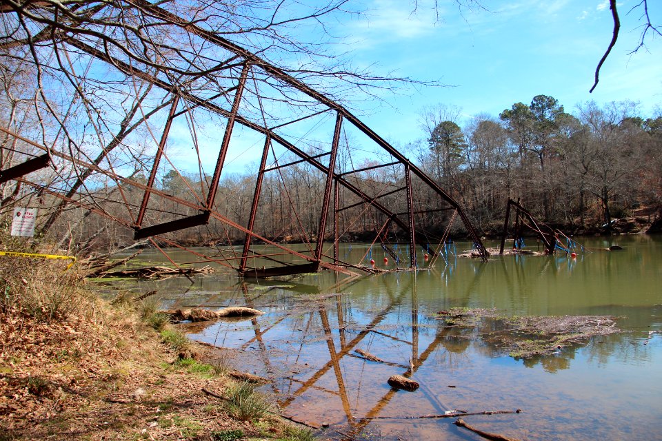 Chattahoochee River NRA - Jones Bridge ruins, Feb 2018 2