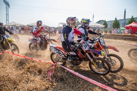 Motorcycle race motocross rider