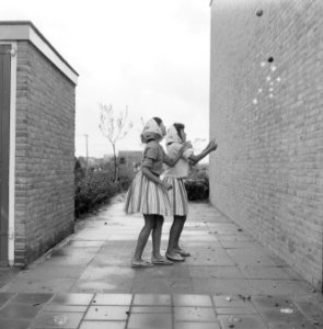 Chinese tweeling Hanglong (afgekort Hangi) en Kwealong (afgekort Ki) speelt in d, Bestanddeelnr 911-5300