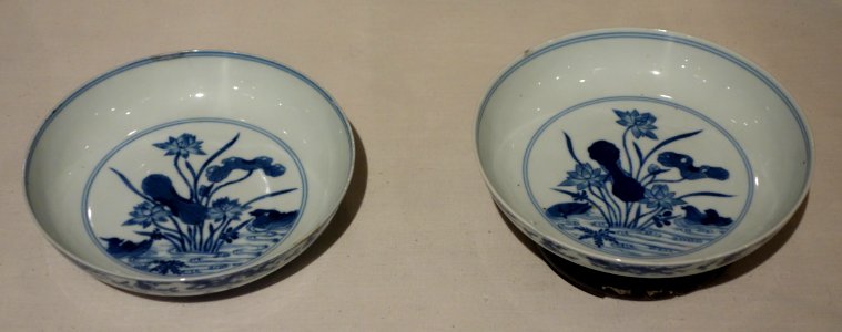 Chinese Pair of Dishes, Yongzheng Period, 1723-1735, porcelain - Huntington Museum of Art - DSC05440 photo