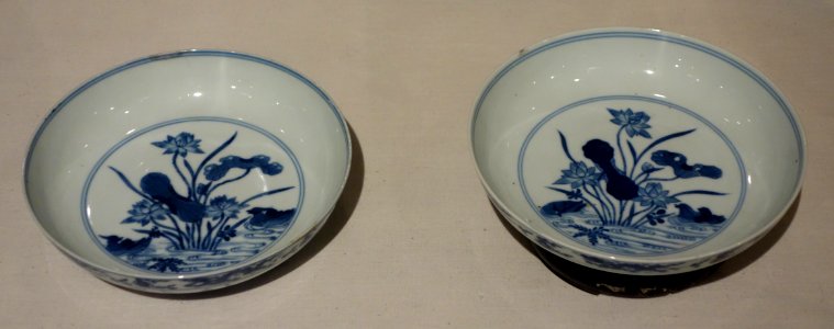 Chinese Pair of Dishes, Yongzheng Period, 1723-1735, porcelain - Huntington Museum of Art - DSC05440