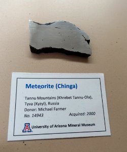 Chinga meteorite, Russia - University of Arizona Mineral Museum - University of Arizona - Tucson, AZ - DSC08500 photo