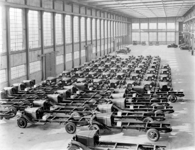 Chassis van Ford trucks opgesteld tbv assemblage, Bestanddeelnr 252-0947