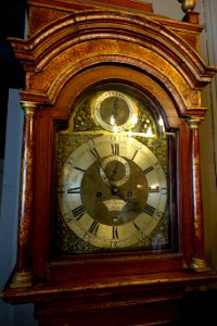 Chinoiserie tall clock by Philip Barnard, London, view 2 - Snowshill Manor - Gloucestershire, England - DSC09557