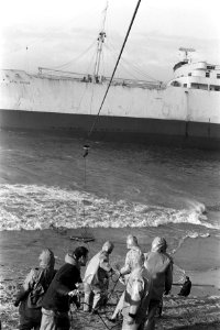 Chinese schip Wan Chun gestrand bij IJmuiden, Bestanddeelnr 926-0193