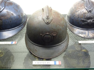 Chasseurs helmet, Musée Somme 1916, pic-111
