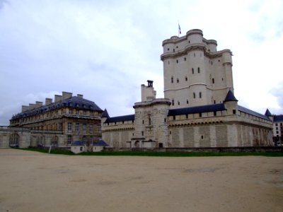 Chateau de Vincennes on a rainy day