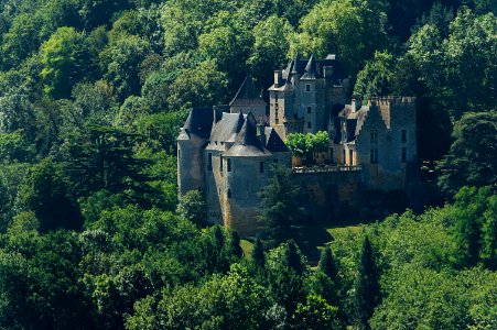 Chateau de Fayrac vue depuis le Château de Beynac Dordogne 22