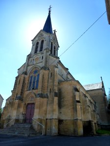 Chesnois-Auboncourt (Ardennes) église Sainte Marguerite, façade