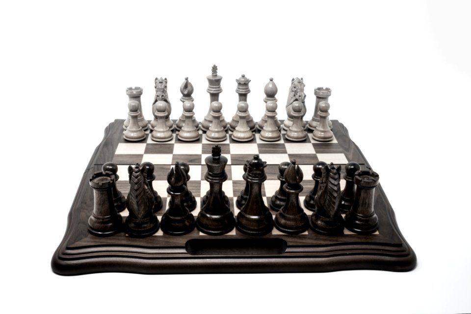 Chess kit black and white