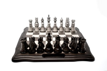 Chess kit black and white