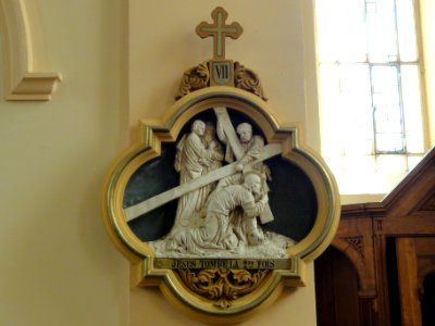 Chazelles-sur-Albe (M-et-M) église, chemin de croix, station 07