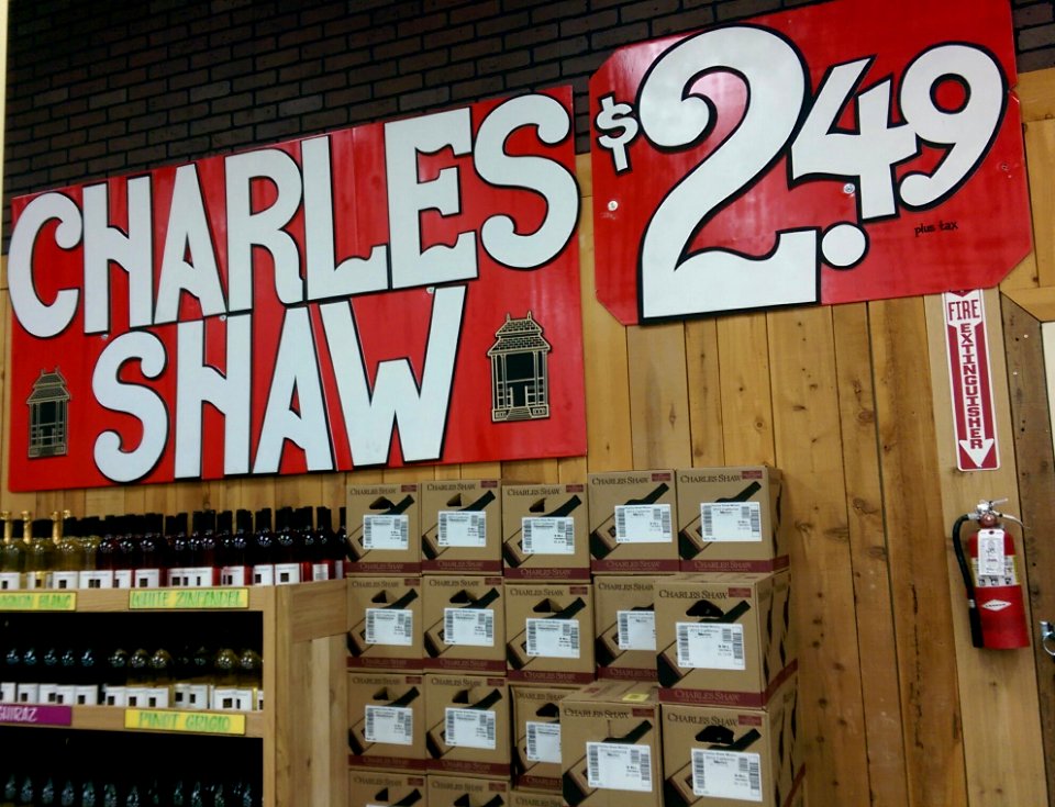 Charles Shaw $2.49