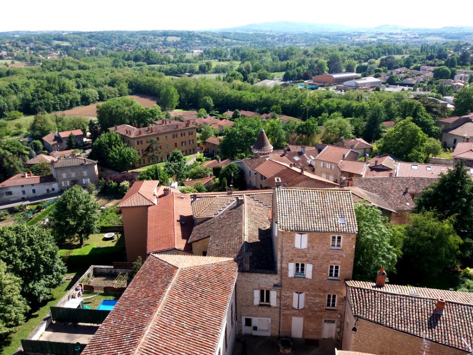 Chazay-d'Azergues - Tour vue depuis le beffroi de l'église Saint-Pierre